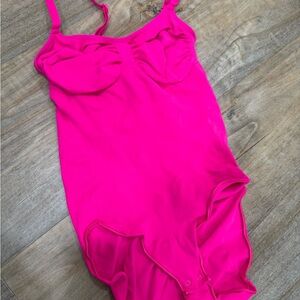 SKIMS Sculpting Brief Bright Pink Bodysuit